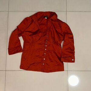 Banana Republic Rust Button up Collard Shirt